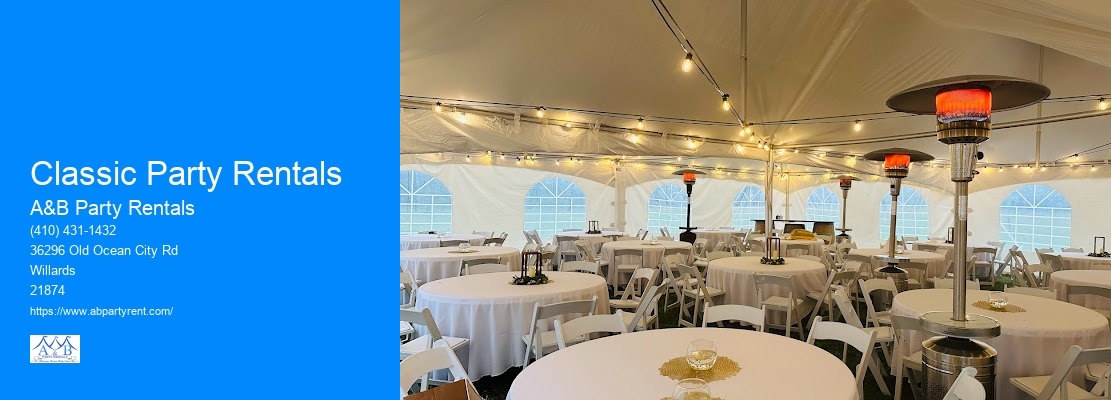 Tent And Table Rental Packages Near Me