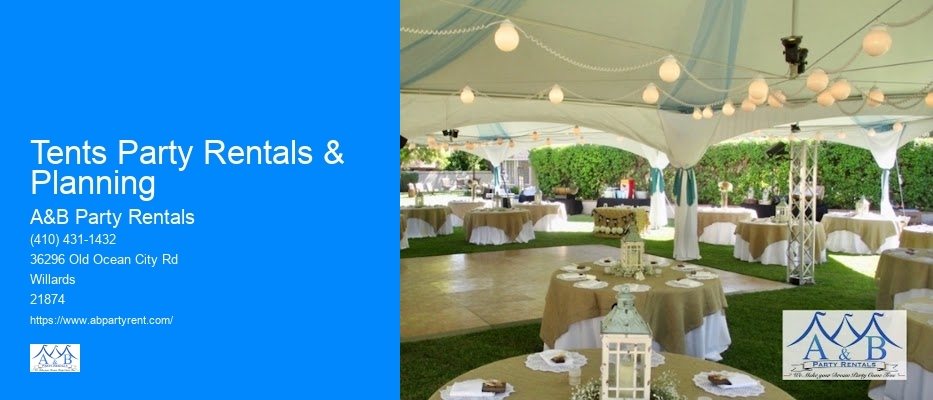 Tents Party Rentals & Planning